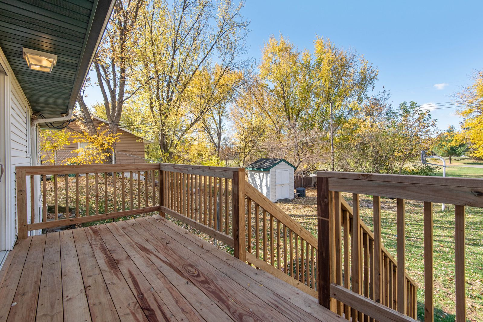 Wooden deck